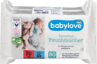 dm Babylove sensitive feuchttücher doppelpackung Angebot