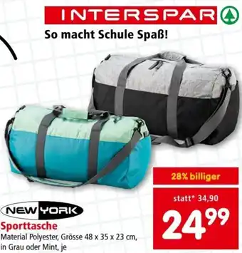 Interspar NEW YORK Sporttasche Angebot