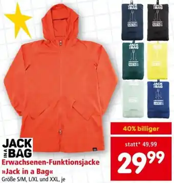 Interspar JACK BAG Erwachsenen-Funktionsjacke »Jack in a Bag<< Angebot