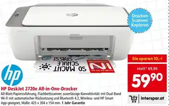 Interspar HP DeskJet 2720e All-in-One-Drucker 60-Blatt-Papierzuführung Angebot