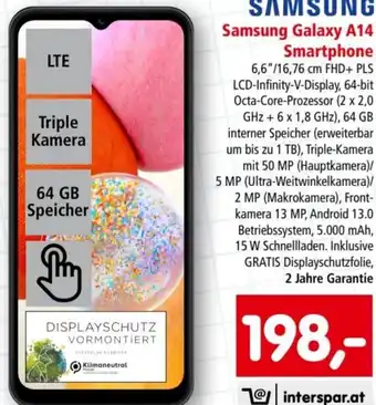 Interspar SAMSUNG: Samsung Galaxy A14: Angebot