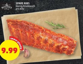 PENNY SPARE RIBS Honig/Knoblauch pro Kilo Angebot