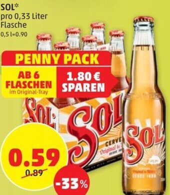 PENNY SOL* pro 0,33 Liter Flasche Angebot
