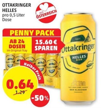 PENNY OTTAKRINGER HELLES pro 0,5 Liter Angebot