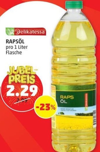 PENNY RAPSÖL pro 1 Liter Flasche Angebot