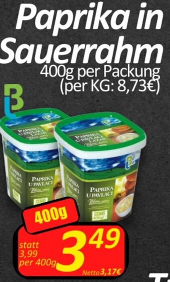 Wurstico Paprika in Sauerrahm 400g per Packung Angebot