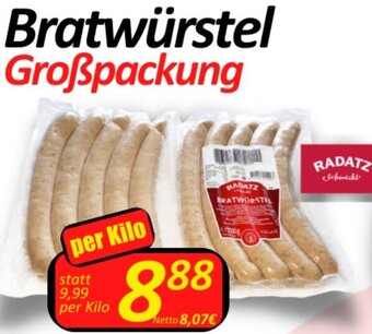 Wurstico Bratwürstel Großpackung per Kilo Angebot
