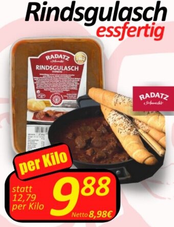 Wurstico Rindsgulasch essfertig per Kilo Angebot