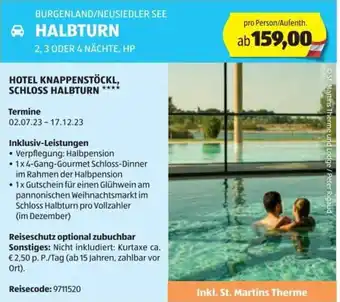 Hofer Reisen BURGENLAND/NEUSIEDLER SEE HALBTURN 2, 3 ODER 4 NÄCHTE, HP Angebot