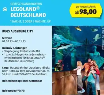 Hofer Reisen DEUTSCHLAND/BAYERN LEGOLANDⓇ DEUTSCHLAND 1 NACHT, 2 ODER 3 NÄCHTE, ÜF Angebot