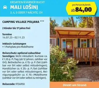 KROATIEN/KVARNER BUCHT MALI LOŠINJ 3, 4, 5 ODER 7 NÄCHTE, OV