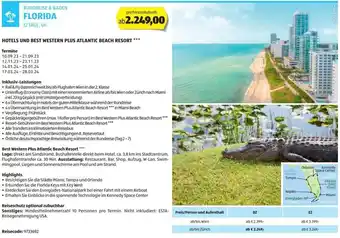 Hofer Reisen RUNDREISE & BADEN FLORIDA 12 TAGE, ÜF Angebot