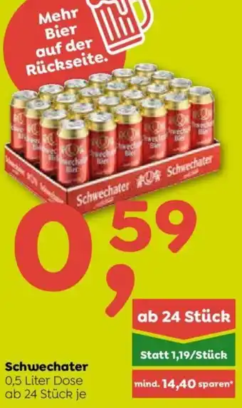 ADEG Schwechater 0,5 Liter Dose ab 24 Stück je Angebot