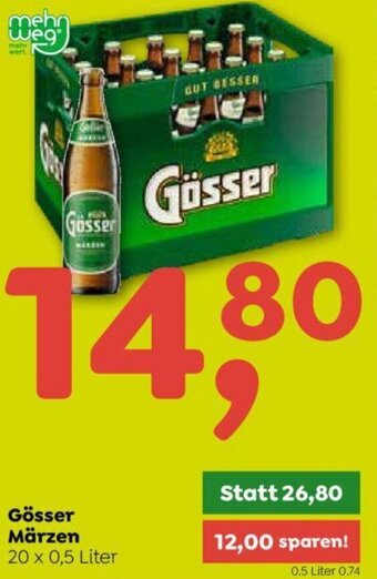 ADEG Gösser Märzen 20 x 0,5 Liter Angebot