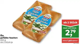 ADEG ölz gefüllte Taschen 200 g ab 2 Stück je Angebot