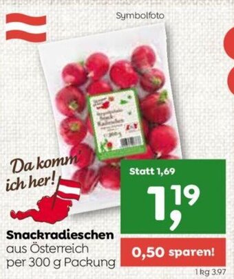 ADEG Snackradieschen aus Österreich per 300 g Packung Angebot
