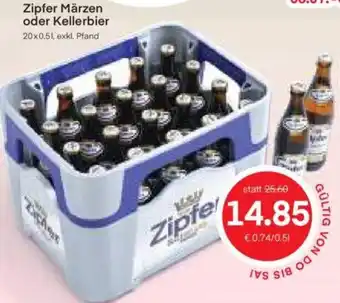 MPreis Zipfer Märzen oder Kellerbier 20x0.51, exkl. Pfand Angebot
