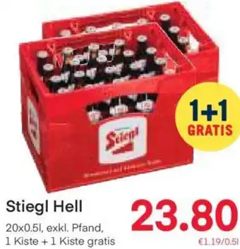 MPreis Stiegl Hell 20x0.51, exkl. Pfand, Angebot