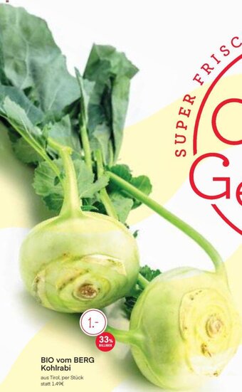 MPreis BIO vom BERG Kohlrabi Angebot