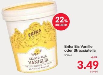 MPreis Erika Eis Vanille oder Stracciatella 500 ml Angebot
