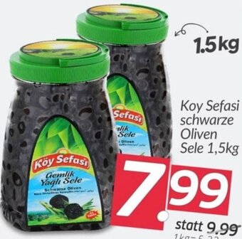 ETSAN Köy Sefasi Schwarze Oliven Sele 1,5kg Angebot
