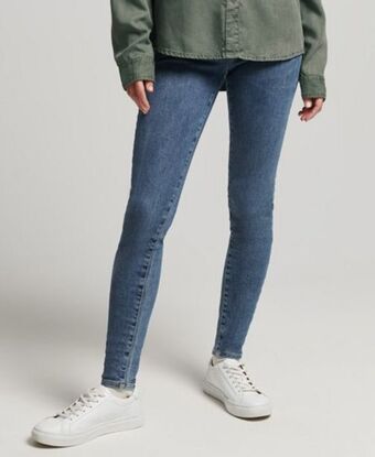 Mid rise skinny jeans