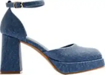 Deichmann Pumps in blau mit fessel Angebot
