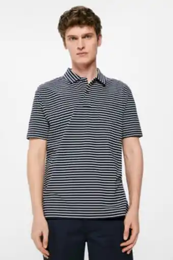 Springfield Multi-stripe jersey-knit pocket polo shirt Angebot