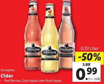 Lidl Strongbow Cider 0,33 Liter Angebot