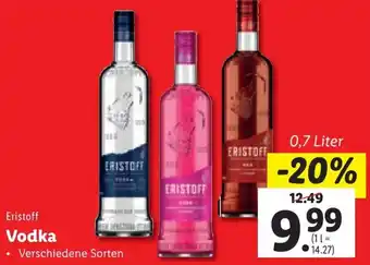 Lidl Eristoff Vodka 0,7 Liter Angebot