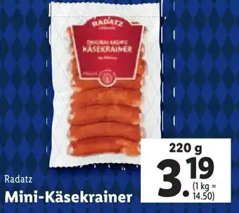 Lidl Radatz Mini-Käsekrainer 220 g Angebot