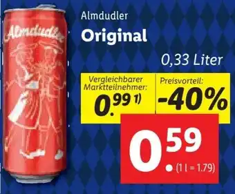 Lidl Almdudle Original 0,33 Liter Angebot