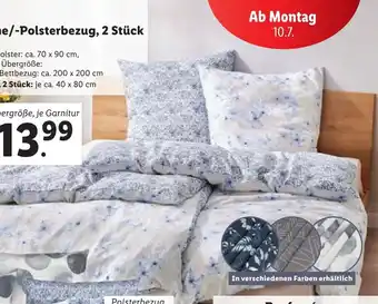Lidl LIVARNO home Renforcé Bettwäsche/-Polsterbezug, 2 Stück Normalgröße, je Garnitur Angebot
