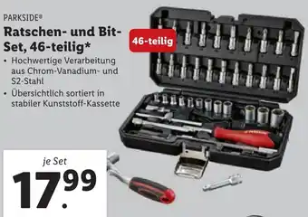 Lidl PARKSIDEⓇ Ratschen- und Bit- Set, 46-teilig* Angebot