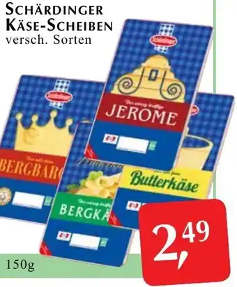 Winkler Markt SCHÄRDINGER KÄSE-SCHEIBEN versch. Sorten 150 g Angebot