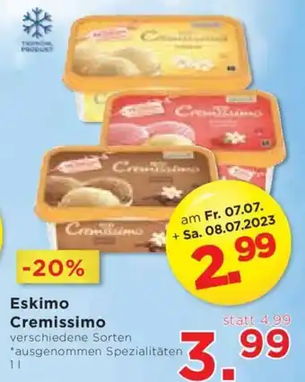 Unimarkt Eskimo Cremissimo verschiedene Sorten Angebot