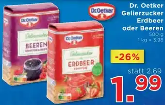 Unimarkt Dr. Oetker Gelierzucker Erdbeer oder Beeren 500g Angebot