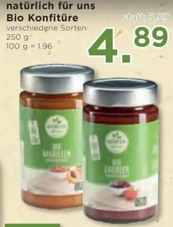 Unimarkt natürlich für uns Bio Konfitüre verschiedene Sorten 250 g Angebot