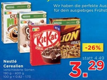 Unimarkt Nestlé Cerealien verschiedene Sorten 190 g - 400 g Angebot