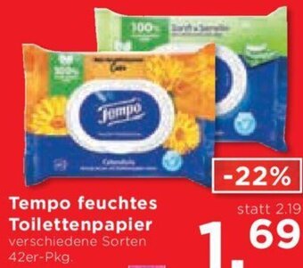 Unimarkt Tempo feuchtes Toilettenpapier verschiedene Sorten 42er-Pkg. Angebot
