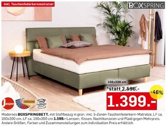Möbel Ludwig BOXSPRINGBETT 160x200 cm Angebot
