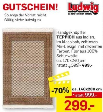 Möbel Ludwig TEPPICH ca. 140x200 cm Angebot