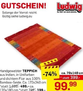 Möbel Ludwig TEPPICH ca. 70x140 cm Angebot