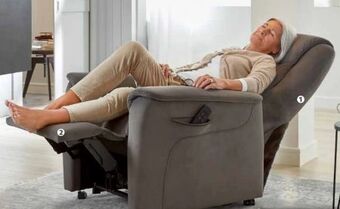 Polstermöbel Fischer Relaxsessel stoff Angebot