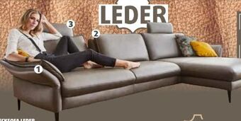 Polstermöbel Fischer Ecksofa leder Angebot