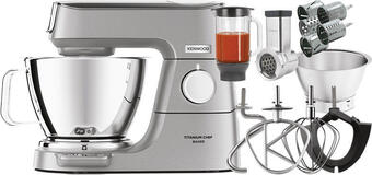 Media Markt Kenwood kvc 85.314si titanium chef baker set küchenmaschine silber (rührschüsselkapazität: 5 l, 1200 watt) Angebot
