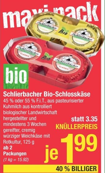 Maximarkt Schlierbacher Bio-Schlosskäse Angebot