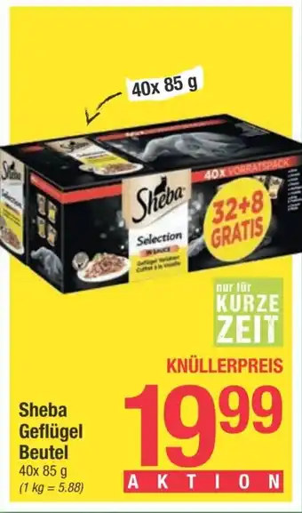 Maximarkt Sheba Geflügel Beutel 40x 85 g Angebot
