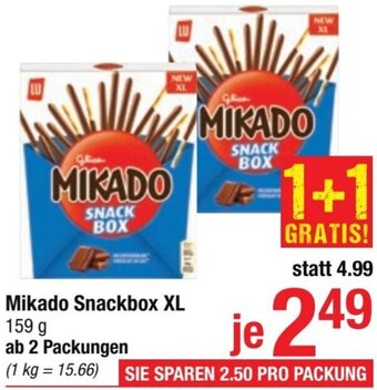 Maximarkt Mikado Snackbox XL 159 g Angebot