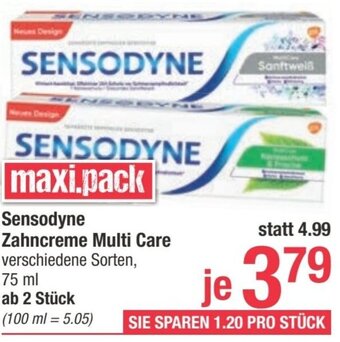 Maximarkt Sensodyne Zahncreme Multi Care verschiedene Sorten, 75 ml Angebot